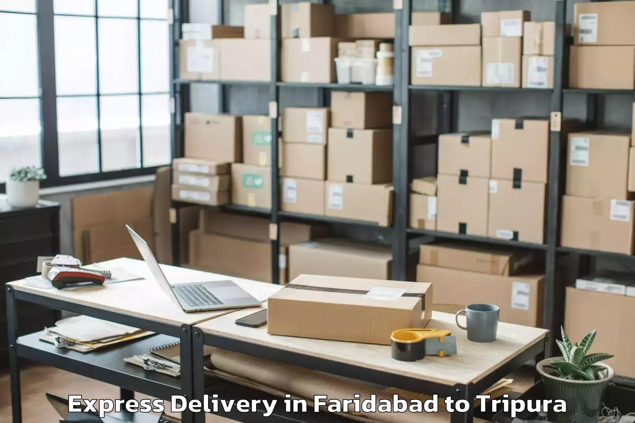 Leading Faridabad to Amarpur Express Delivery Provider